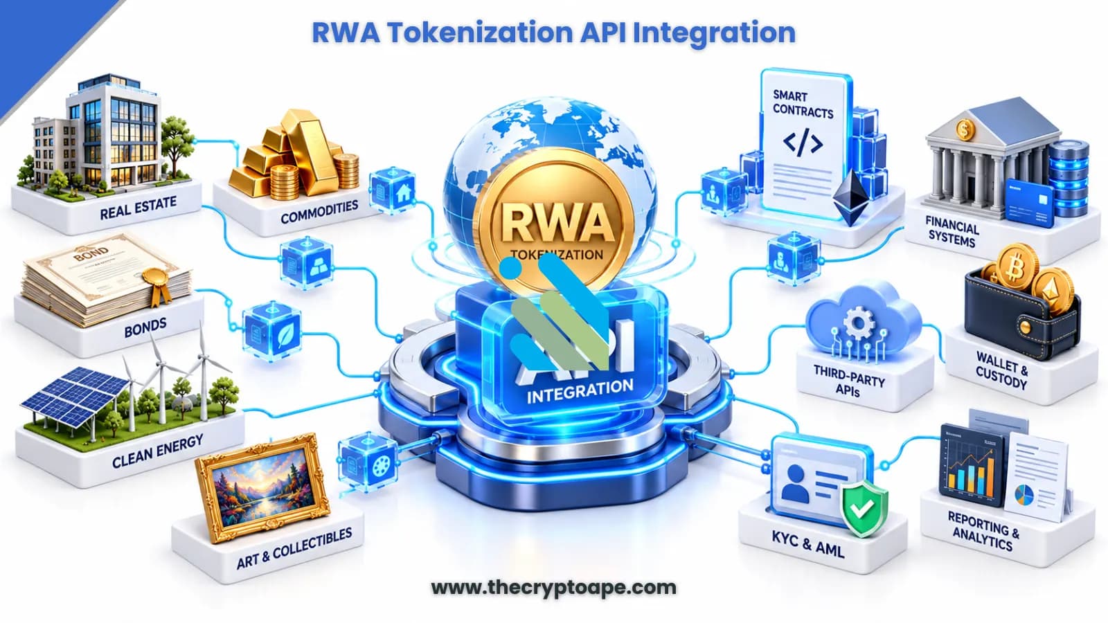 How RWA Tokenization APIs Connect Real-World Assets, Smart Contracts & Financial Systems
