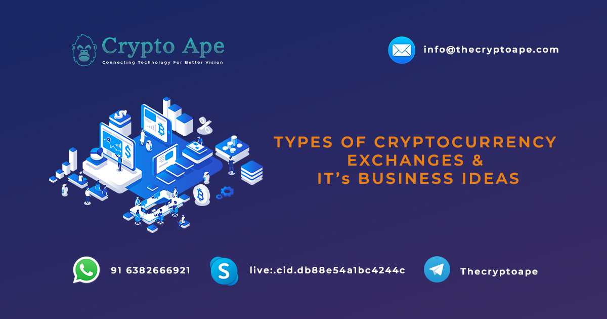 types of crypto currency exchanges and it business ideas