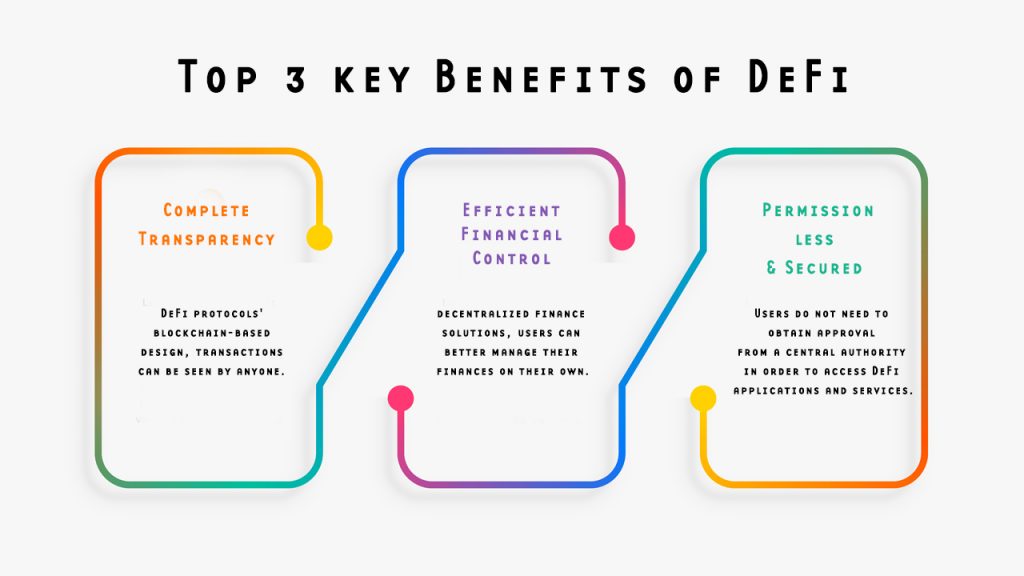 Top 3 key Benefits of DeFi